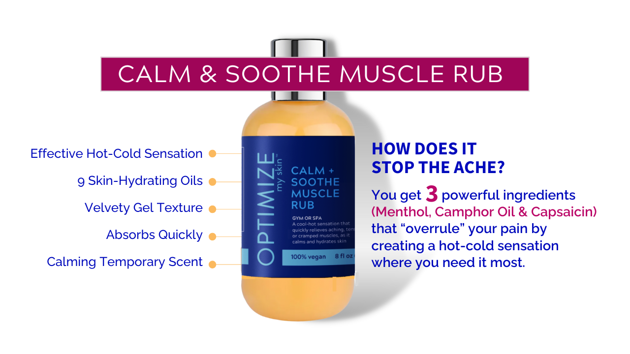 The CALM + SOOTHE Muscle Rub 8oz