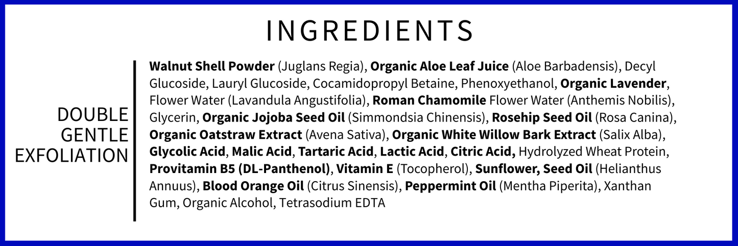 The DOUBLE GENTLE Exfoliation Scrub